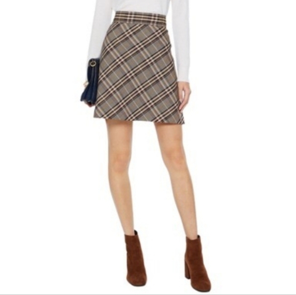 Theory Dresses & Skirts - Theory High-Waist Bexley Plaid Mini Skirt